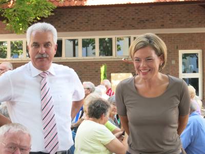 Angeregte Diskussion mit Peter Christ und Julia Klckner
