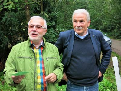 Jrgen Vogt, CDU Ortsvorsitzender von Haloch und Karl-Heinz Hasenstab 1. Beigeordneter 