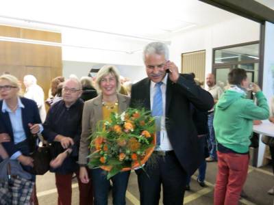 Ergebnis bekannt: Wahl gewonnen mit 62,3%
Peter Christ mit seiner Frau Gabriele