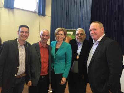 Patrick Poss, Helmut Pfaff, Julia Klckner, Reinhard Oelbermann und Johannes Zehfu