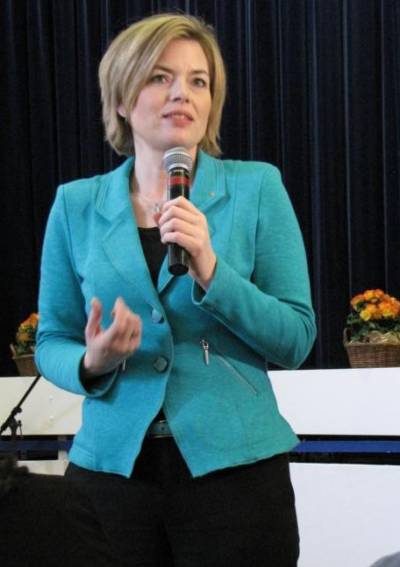 Julia Klckner bei Ihrer engagierten Rede