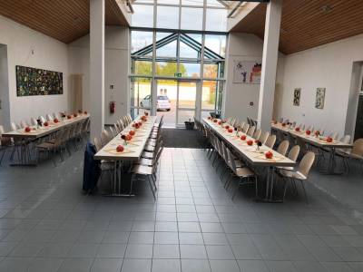 herbstlich dekoriert