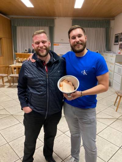 Die fleiigen Stimmeneinsammler: Nicolas Friedrich und Philipp Christ